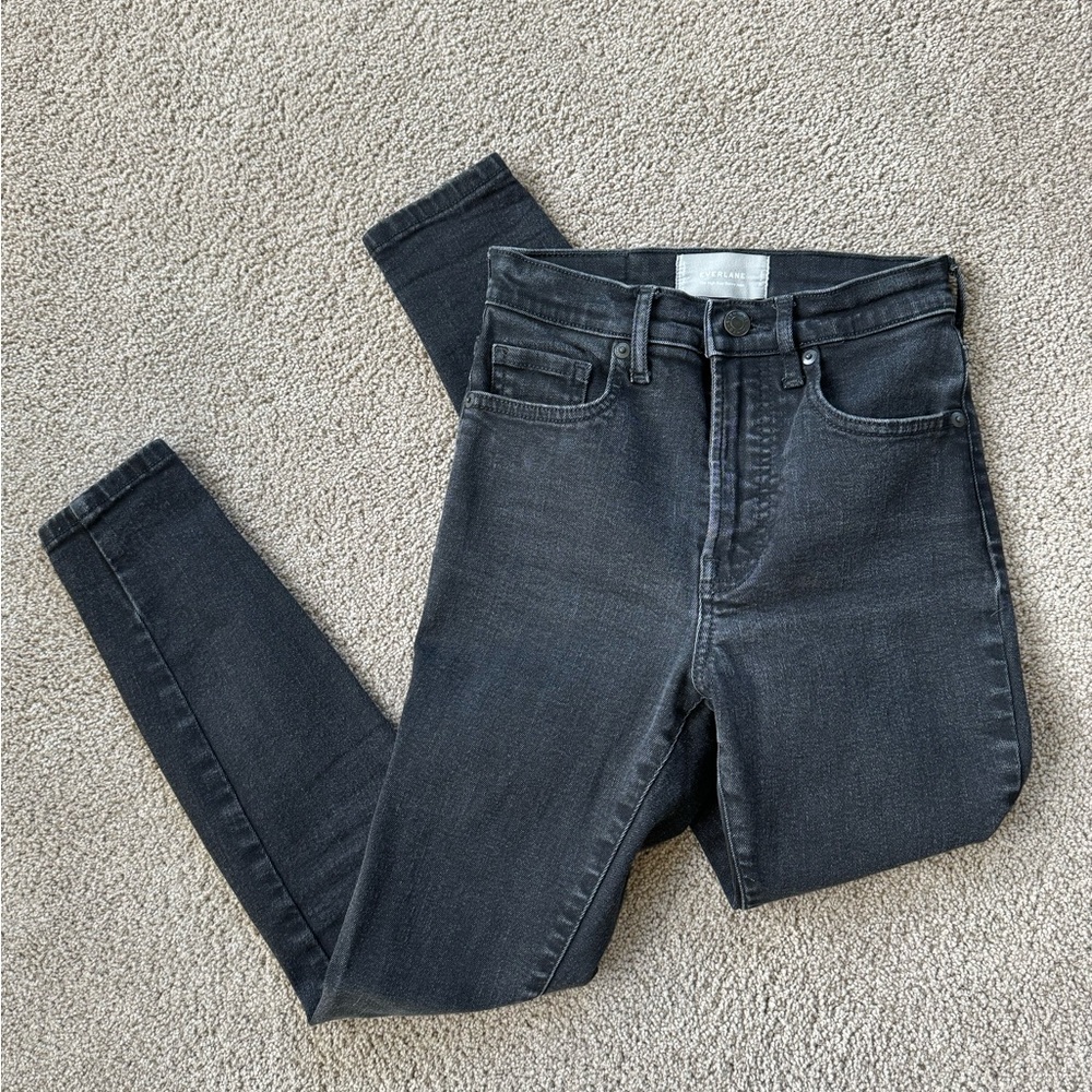 Everlane high rise skinny ankle jeans